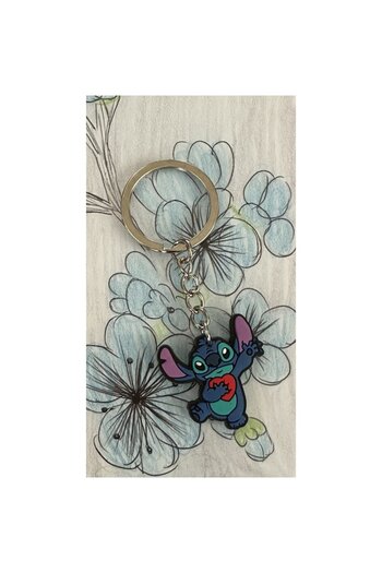 OEM Stitch Keychain, PVC, Multicolor, 8.6 cm