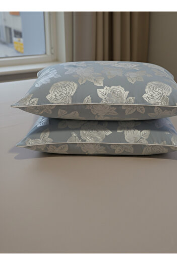 Boema Home Deco Set 2 perne cu puf si pene de gasca, susținere medie, confort de hotel, 1200 gr, 50x70 cm