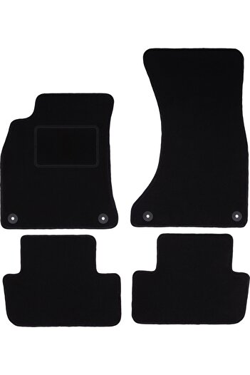 Other Black velour floor mats for: Audi A4 B8 sedan, station wagon, avant, allroad (2007-2015)