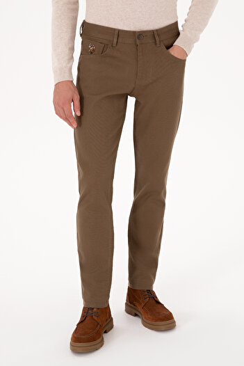 U.S. Polo Assn. Men's Khaki Canvas / Chino Trousers 50310340-Vr027