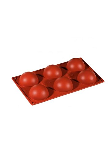 topbazar Silicone baking mold, 6 hemispheres, 29 x 17 cm,
