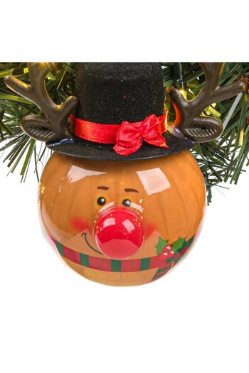 ANTBRO Decorative Christmas tree bauble, reindeer, South Perfect Decor, 7 cm