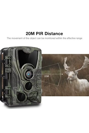 UnderShop Hunting Camera 20MP, Night Vision, 36 IR LEDs, 0.3s Trigger, IP65, RFID Protection