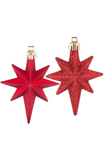 OEM Set of 16 Red Christmas Baubles, 8 cm