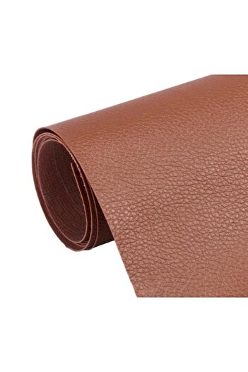 topbazar Self-adhesive -leather film 75x250 cm, brown — for sofa, chair & car interior
