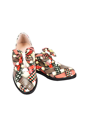 JustBow Printed Colorful Design Women's Shoes