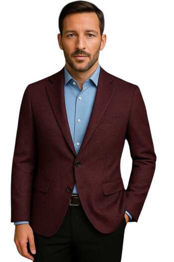 güncüoğlu Slim Fit Two Button Pocketed Men's Fabric Jacket with Flap Pockets