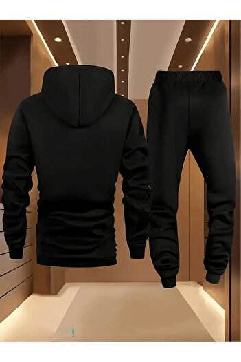 LAVİTTA Men's Neon Heartbeat Printed Tracksuit Set
