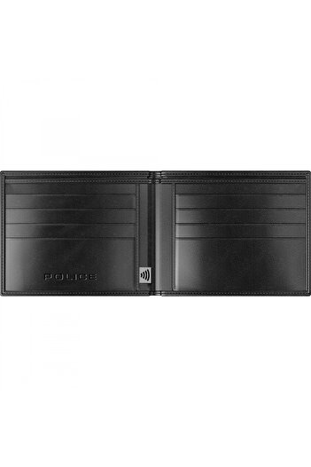Police Berryblack Men's wallet, genuine leather, RFID, black