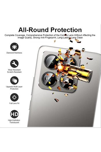 m.tk moveteck Xiaomi Mi 14t Pro Compatible Camera Protection Lens Protector Tempered Glass Unbreakable Glass with Application Apparatus