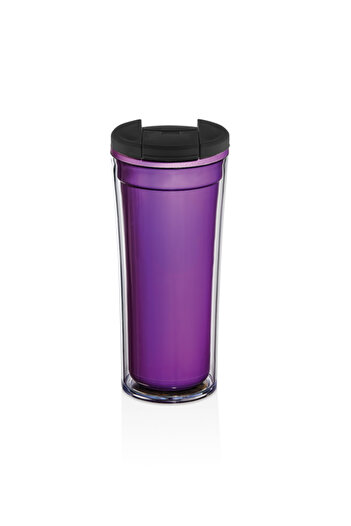 AiroBazar 350 ml Opaque Turquoise Series Double Layer Mug Heat Resistant Coffee & Tea Cup