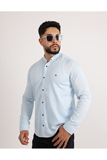 cliento Lycra Cotton Dobby Fabric Casual Modern Men's Shirt