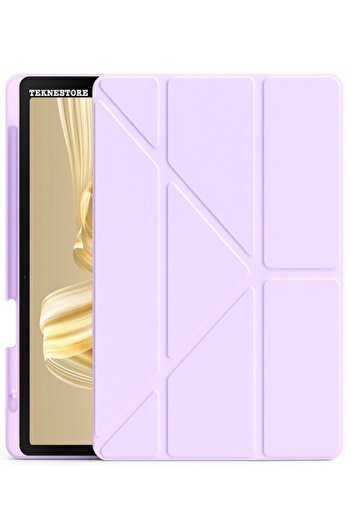 TEKNETSTORE Huawei Matepad Pro 12.2 Inch Case Folding Pen Compartment Silicone Stand Smart Cover with Sleep Mode