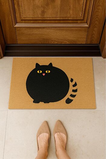 Miabella Home Cat Doormat Front Door Mat Kitty Non-Slip Mat Dust & Moisture Absorbing Door Mat