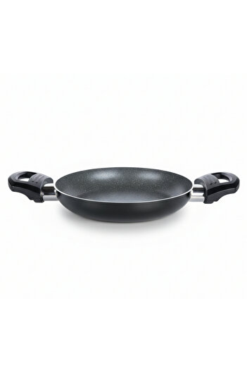 ELDİPA 18 cm Reinforced Mineral Particulate Sahan Pan – Fireproof Non-Stick with Ergonomic Handle