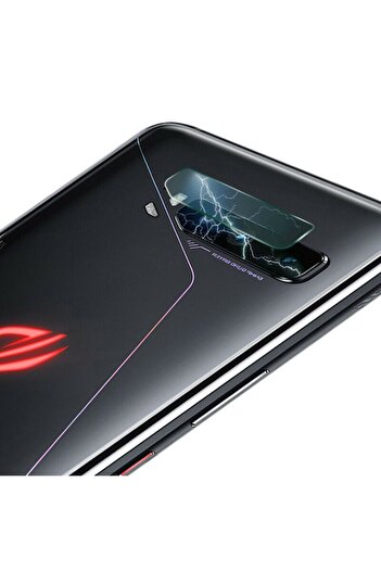 Bibilel Camera Protector for Asus ROG Phone 5, Mocolo Full Clear Camera Glass - Clear