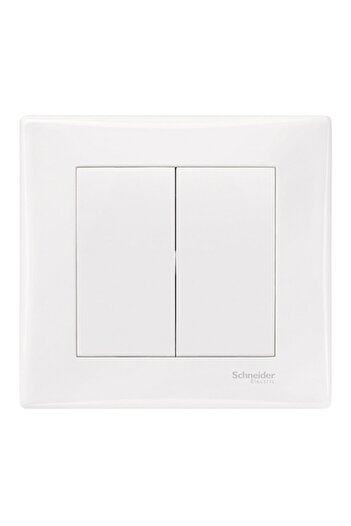 SCHNEIDER Sedna Dual In-Wall Switch SDN0300221, 10A 250V, 2300W, IP20, White