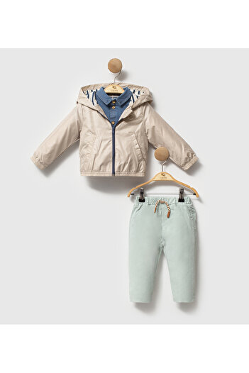 Cassiope Baby Raincoat Coat Shirt Triple Set