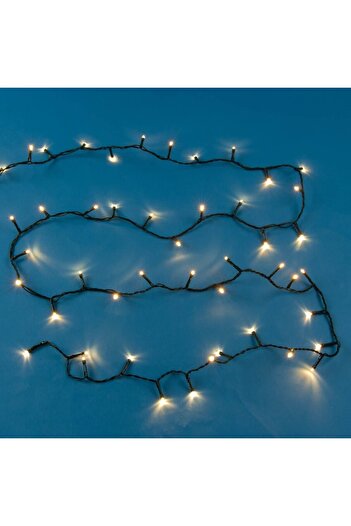 SHOPIENS LED Light String 500 Bulbs, Green Cable, Warm White, Extensible, Indoor/Outdoor - MYONNA