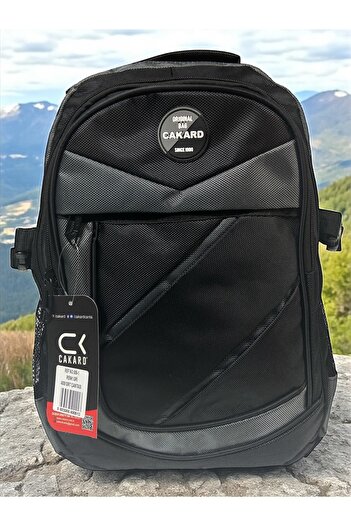 CAKARD Large Waterproof Thick Fabric Orthopedic Three-Compartment School Outing Travel Camping Backpack 32Cmx47Cm