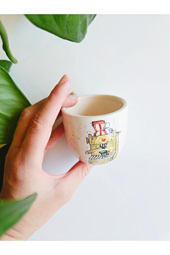 WEBBMODA Handmade Custom Drawing Coffee Cup