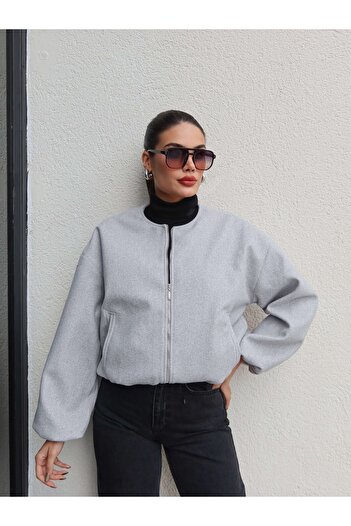 ESRAHELVACI Zippered Stamp Bomber Jacket