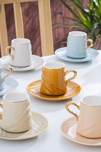 ACAR Allegra 6-Person Coffee Cup Set - 90 ml