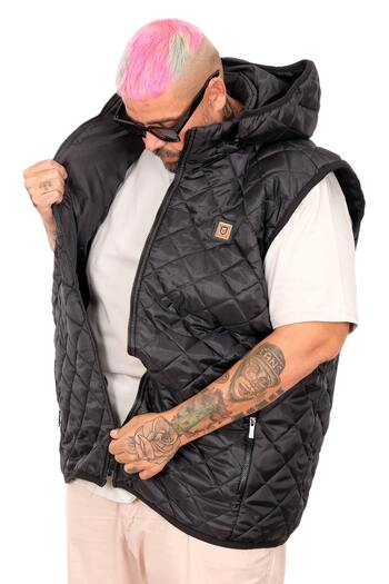 cusseli Large Size Vest with Quilted Capson 25711