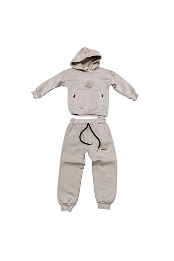 OEM "Lucky Mood" grey boy's set - Hooded and sweatpants