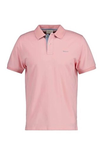Gant men's polo t-shirt, 95% cotton, pink, size S