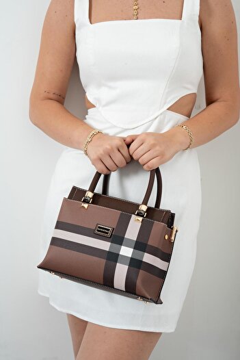 Silver Polo Silver & Polo Dark Brown Sp826 Women's Handbag