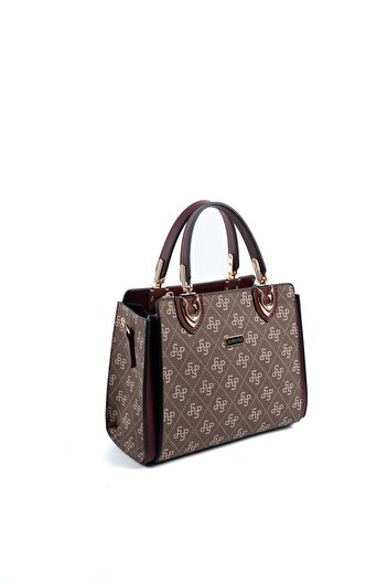 Silver Polo Silver & Polo Brown Yellow - Burgundy Sp1133 Women's Handbag