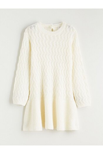 LC Waikiki Lcw Kids Crew Neck Girls' Knitwear Dress