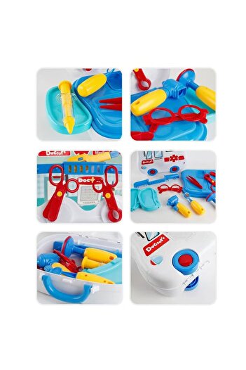 Brivoo® Doctor Play Set – 13-piece Kids Medical Kit Brivoo (Educational Role-Play, Carry Bag)