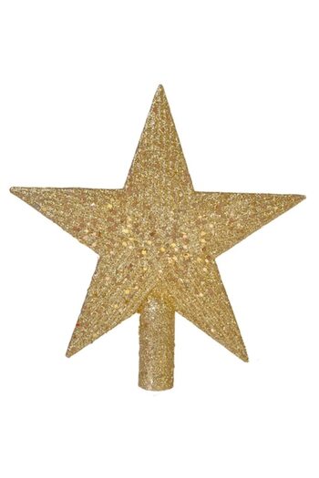 OEM Golden decorative star for Christmas tree, 22 cm