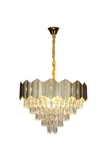 HAMER Luxury Crystal Chandelier, Modern Gold Chandelier, 60cm