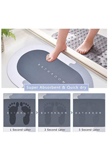 novim Magic absorbent and non-slip bath mat, size 40x60 cm, thickness 3.5 mm