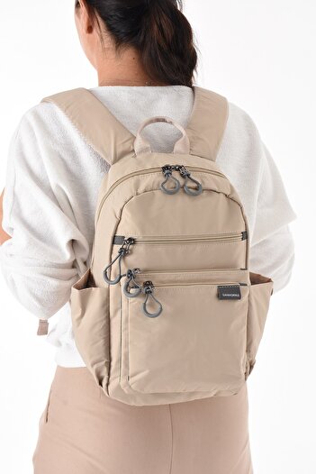 RKY SERENITY Sanmorris Unisex Water Resistant Parachute Fabric Daily Use Backpack with 4 Compartments and Laptop Compartment