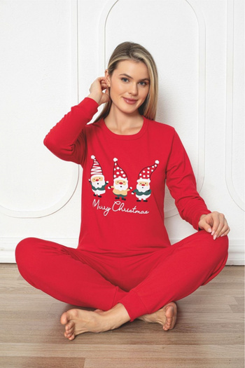 embody Women's Christmas pyjamas, interlok cotton, red 2011