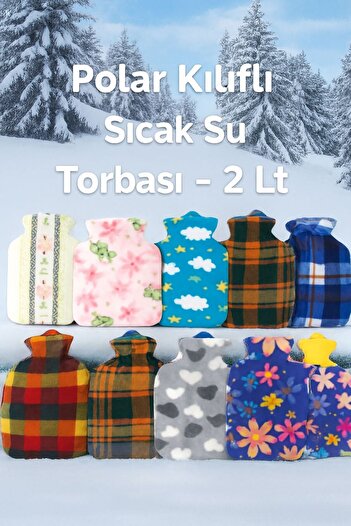 TARIK HOME Termofor Polar Covered Hot Water Bag 2 Liters