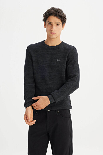 Lee Regular Fit Anthracite Men's Sweater L2520364003