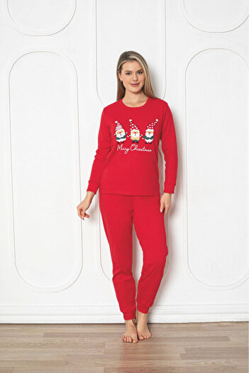 embody Women's Christmas pyjamas, interlok cotton, red 2011