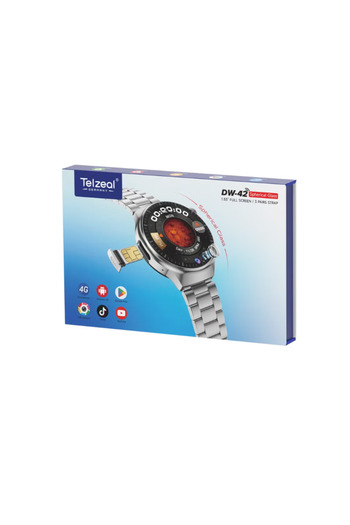 TELZEAL Germany DW-42 4GB+64GB, 1.53 Inch Full Curved Display, 4G Smart Watch,With Sim Slot,Front