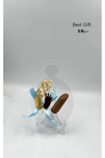 GIFT Acrylic bases coordinated with broken stick for newborn distribution (12 pieces)