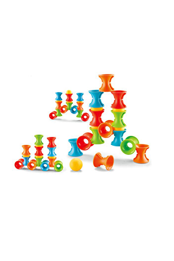 TSUMAB Puzzle Splicing Building Toy Set – 16 Pcs Creative Suction Construction Blocks for Kids