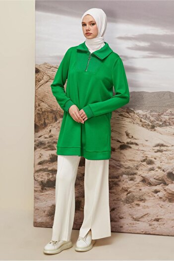 Alvina Zipped Collar Tracksuit Tunic 45287