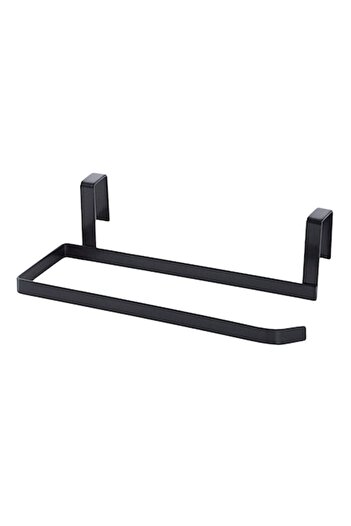 SHOPIENS Metal Paper Towel Holder, Black, 24x6.5x7 cm - MYONNA