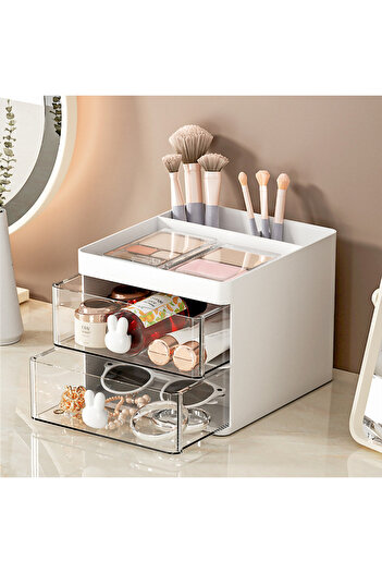 fun zone DUNISO Makeup Organizer, Cosmetic Desk Storage Box with Drawers