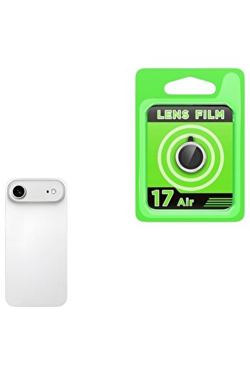 Yazmak iPhone 17 Air Camera Lens Film Protector 9H Tempered Glass – HD Clear, Anti-Glare, 1 Piece - Silver