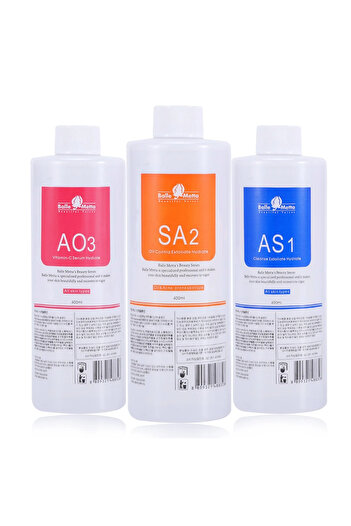 OEM Set of 3 Professional Peeling Hydradermabrasion Solutions compatible with any type of Hydrafacial Device